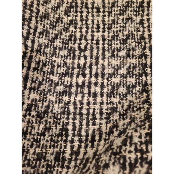 Summer & Rose Erica Sweater Wrap Kimono Open Cardigan Black White Herringbone OS - Picture 8 of 8